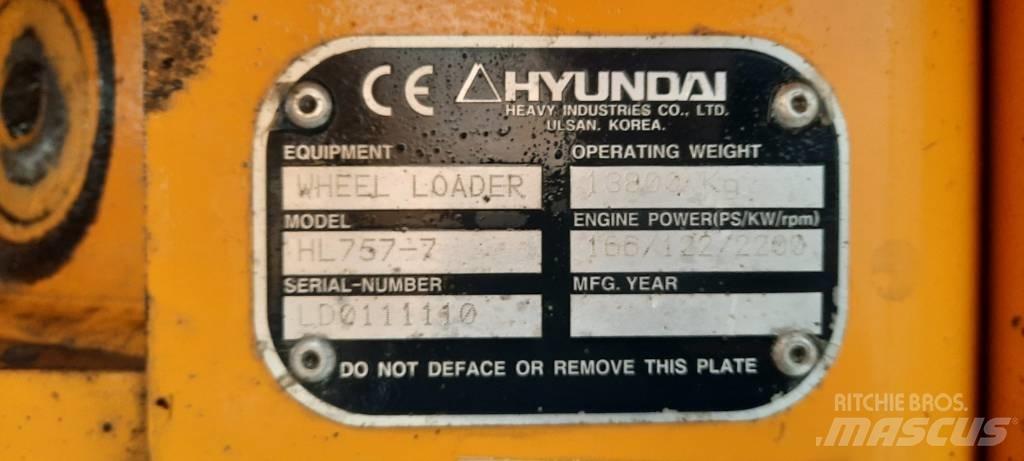 Hyundai HL 757-7 ホイールローダー・タイヤショベル