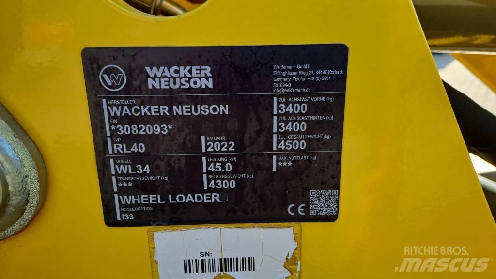Wacker Neuson WL34 ホイールローダー・タイヤショベル