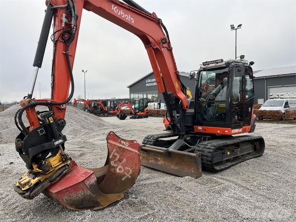 Kubota KX 080-4 中型油圧ショベル 7ｔ-12ｔ（ユンボ・パワーショベル・バックホー）