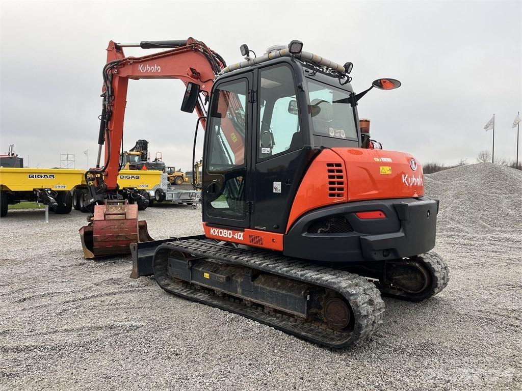 Kubota KX 080-4 中型油圧ショベル 7ｔ-12ｔ（ユンボ・パワーショベル・バックホー）