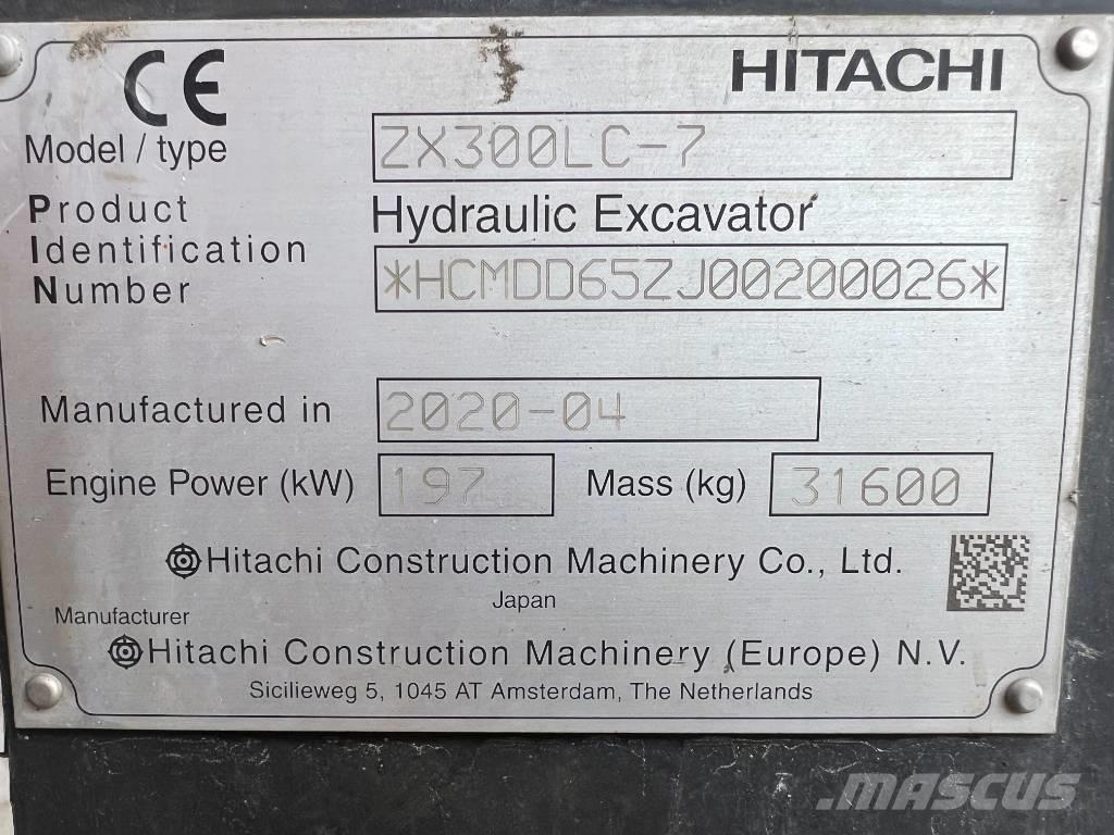 Hitachi ZX 300 LC-7 大型油圧ショベル12t以上（パワーショベル・ユンボ）