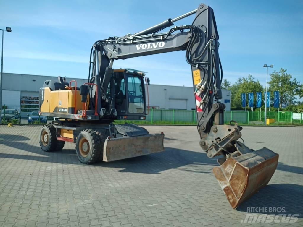 Volvo EW 180 E ホイール式油圧ショベル（パワーショベル・ユンボ・バックホー）