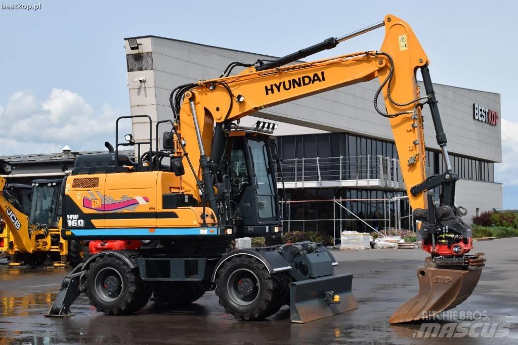 Hyundai HW 160 ホイール式油圧ショベル（パワーショベル・ユンボ・バックホー）