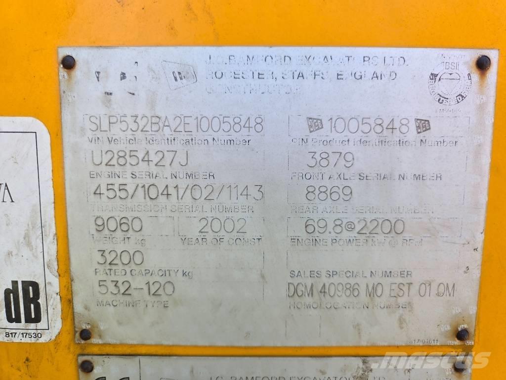 JCB 532-120 テレスコーピックハンドラー