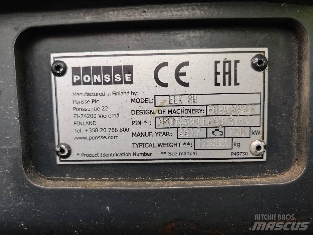 Ponsse Elk 8W フォワーダー