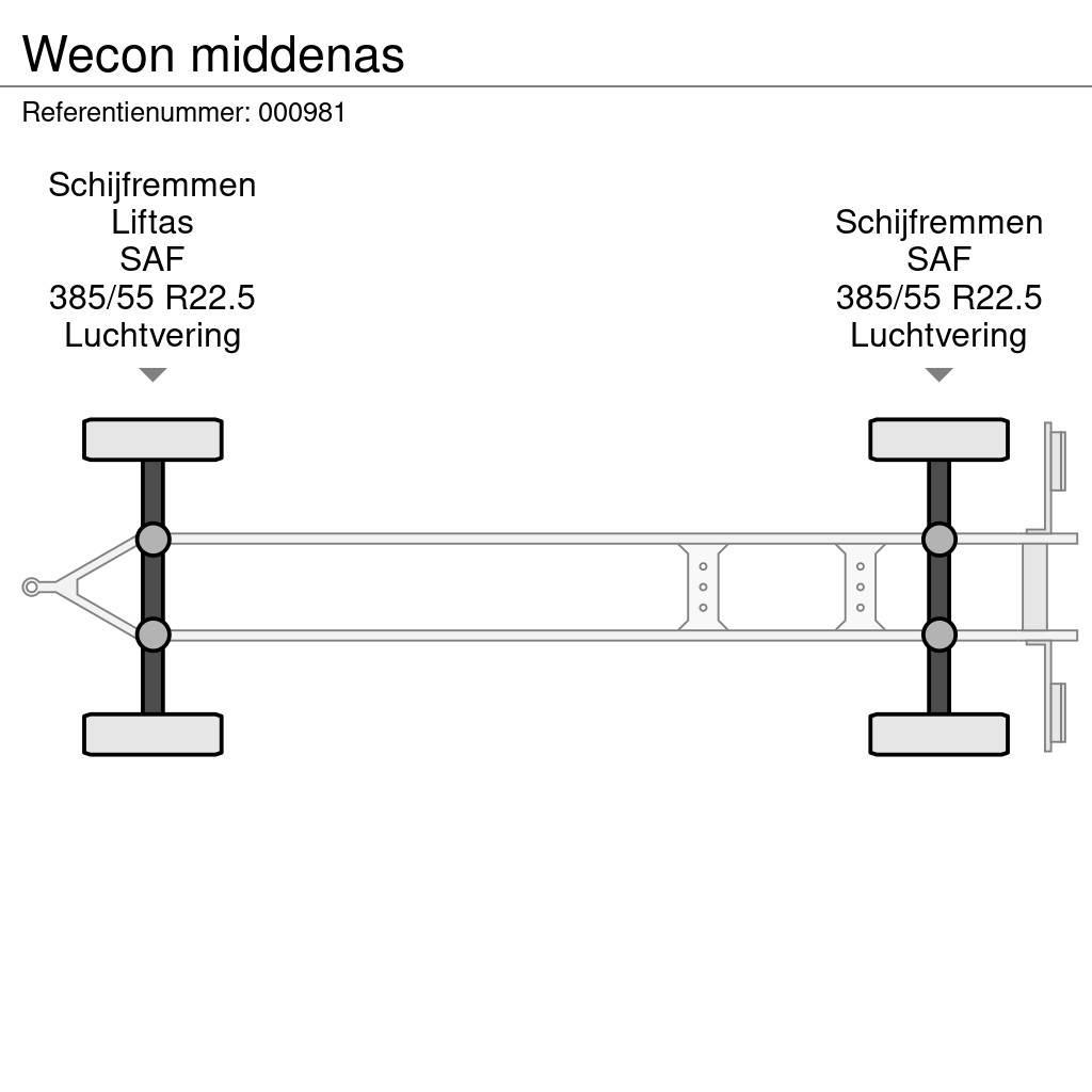Wecon middenas フラットベッド／ドロップサイドトレーラー