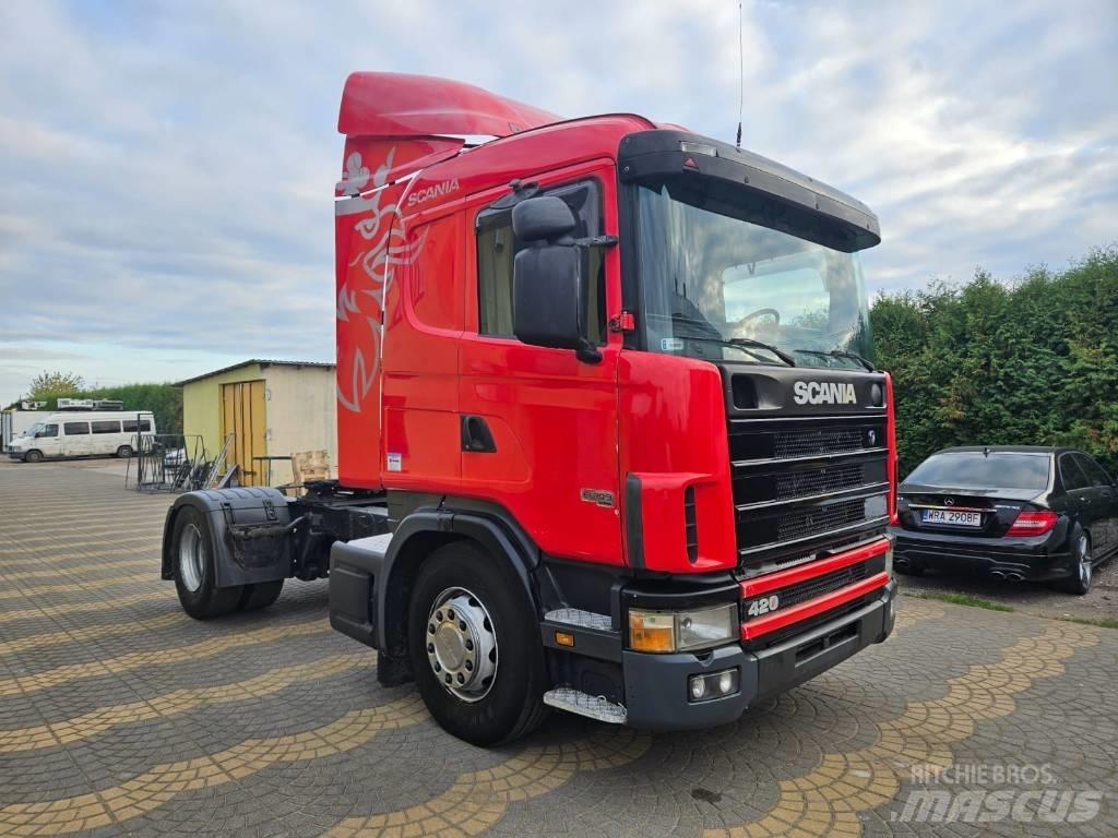 Scania 124 L 420 中古トラクターヘッド | トレーラーヘッド