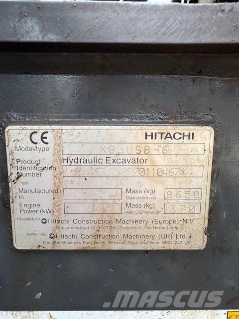 Hitachi ZX 85 USB-6 中型油圧ショベル 7ｔ-12ｔ（ユンボ・パワーショベル・バックホー）