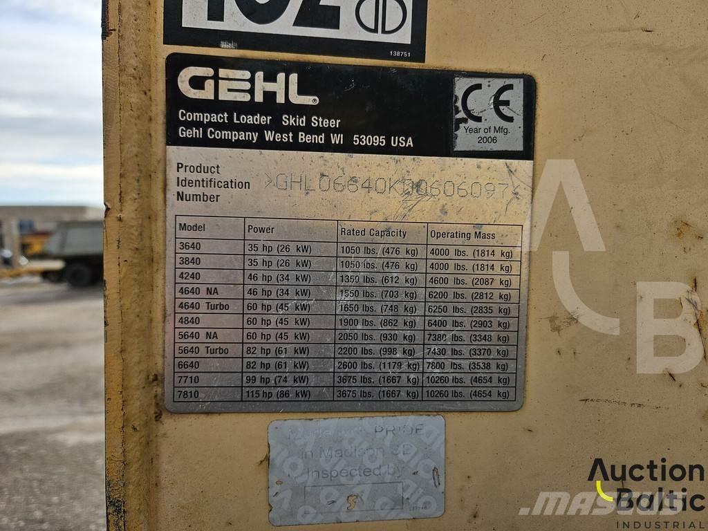 Gehl 6640 スキッドステアローダー