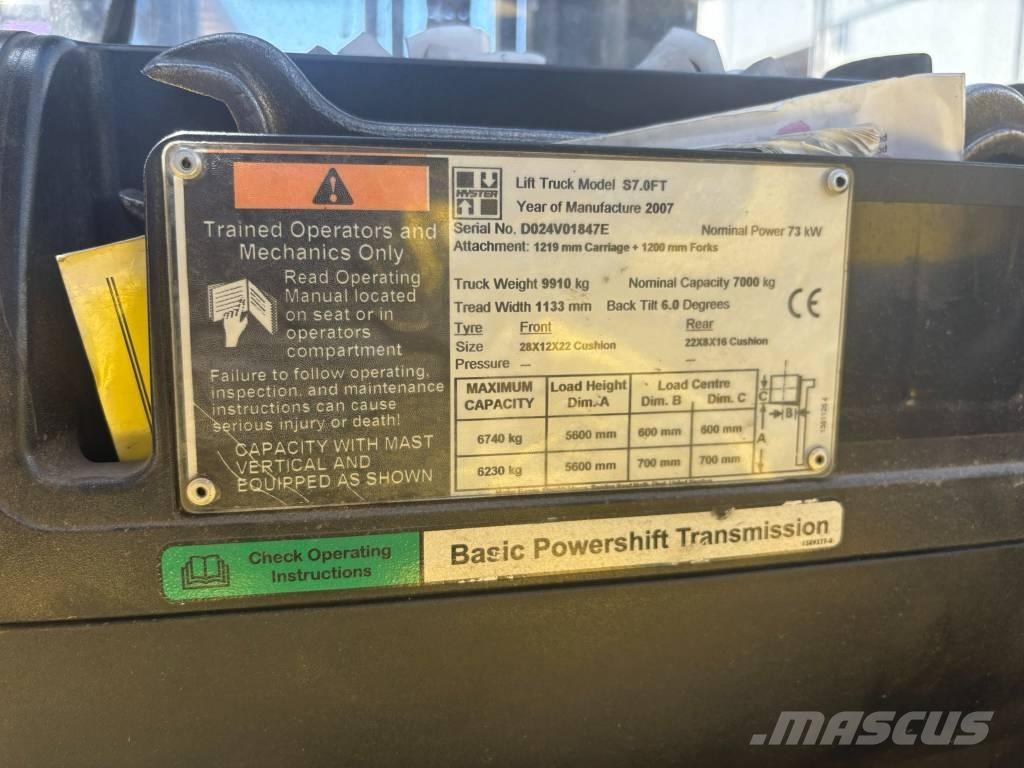 Hyster S7.0FT LPGフォークリフト