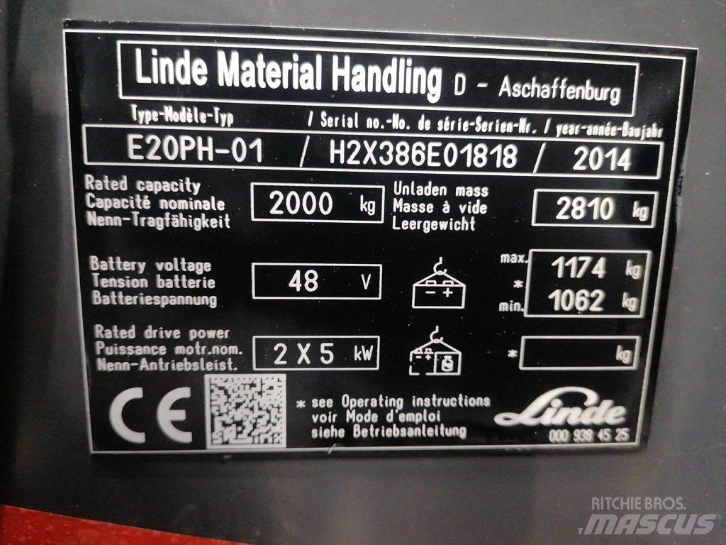 Linde E20PH-01 バッテリーフォークリフト