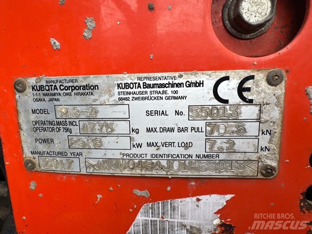 Kubota U 48-4 ミニ油圧ショベル 7t以下（ミニユンボ・ミニディガー）