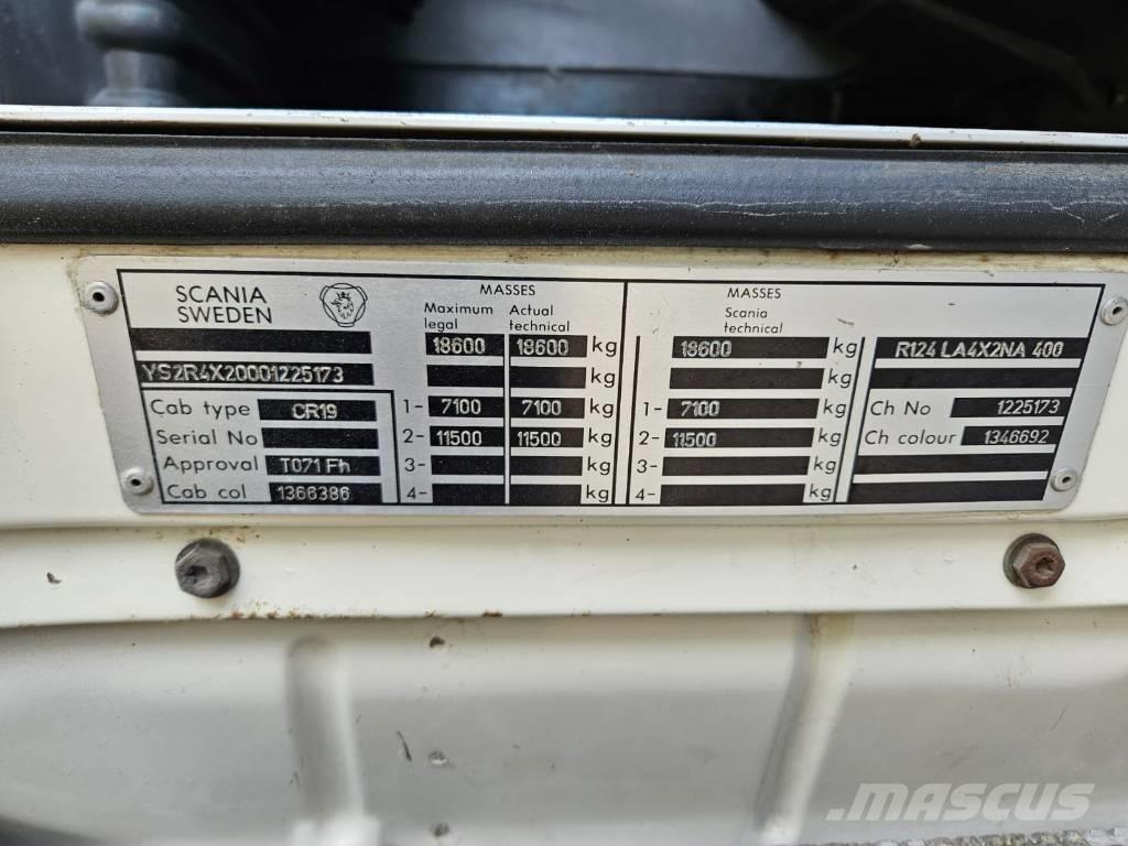 Scania 124 L 400 中古トラクターヘッド | トレーラーヘッド