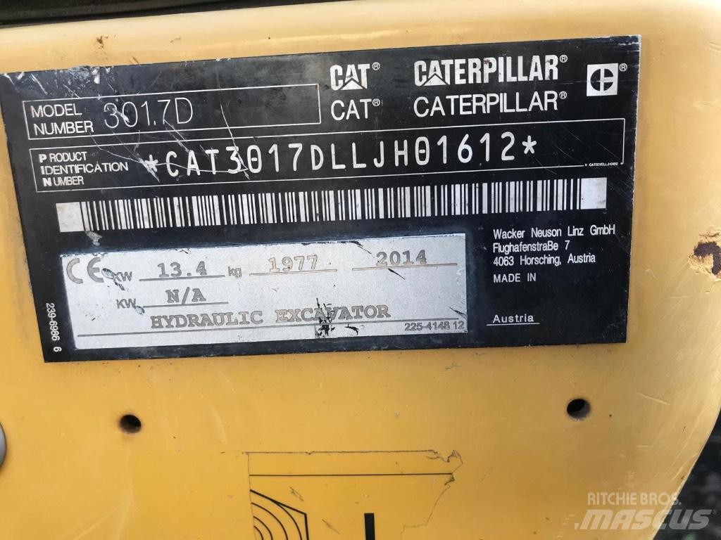 CAT 301.7 D ミニ油圧ショベル 7t以下（ミニユンボ・ミニディガー）