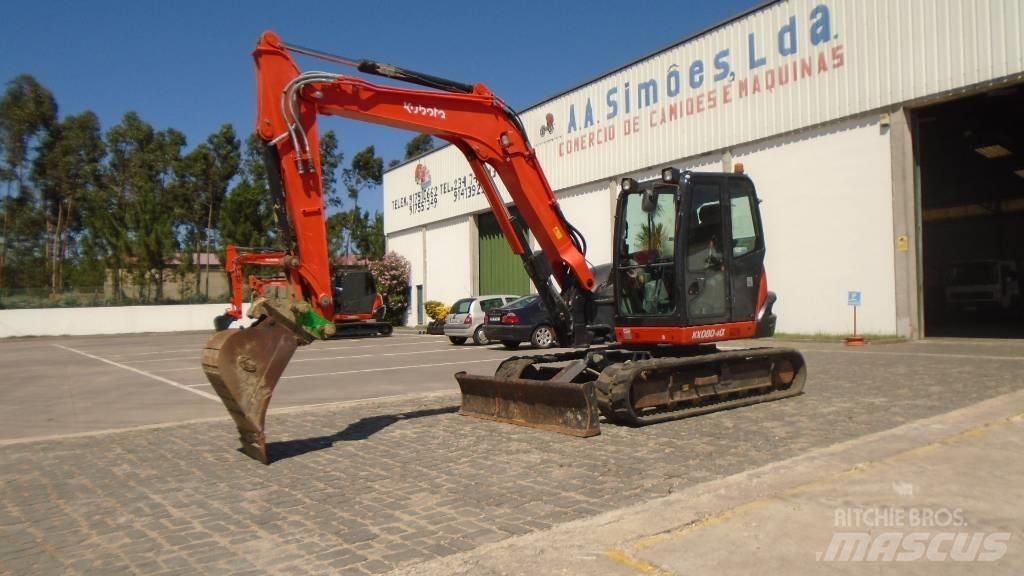 Kubota KX 080-4 中型油圧ショベル 7ｔ-12ｔ（ユンボ・パワーショベル・バックホー）