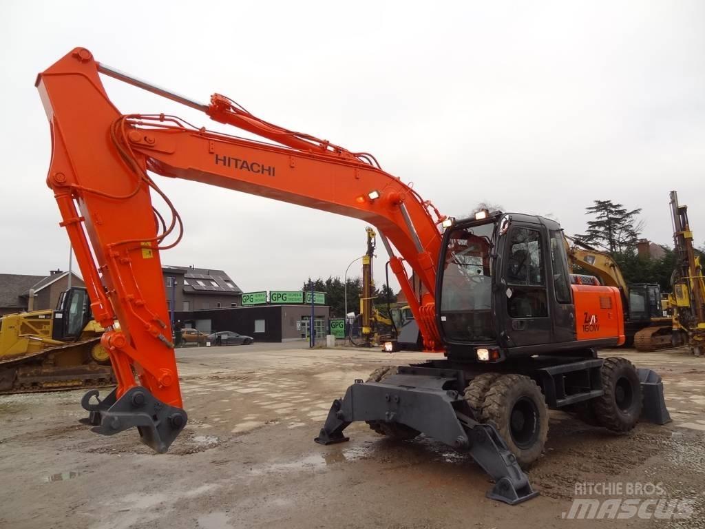 Hitachi EX 160 WD ホイール式油圧ショベル（パワーショベル・ユンボ・バックホー）