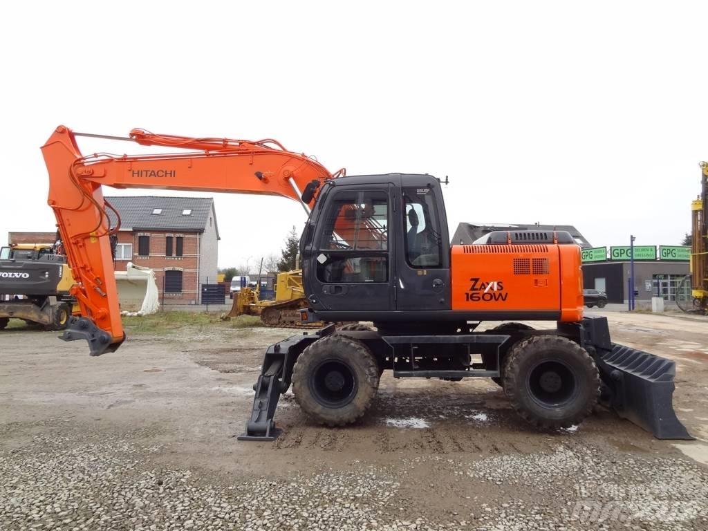 Hitachi EX 160 WD ホイール式油圧ショベル（パワーショベル・ユンボ・バックホー）