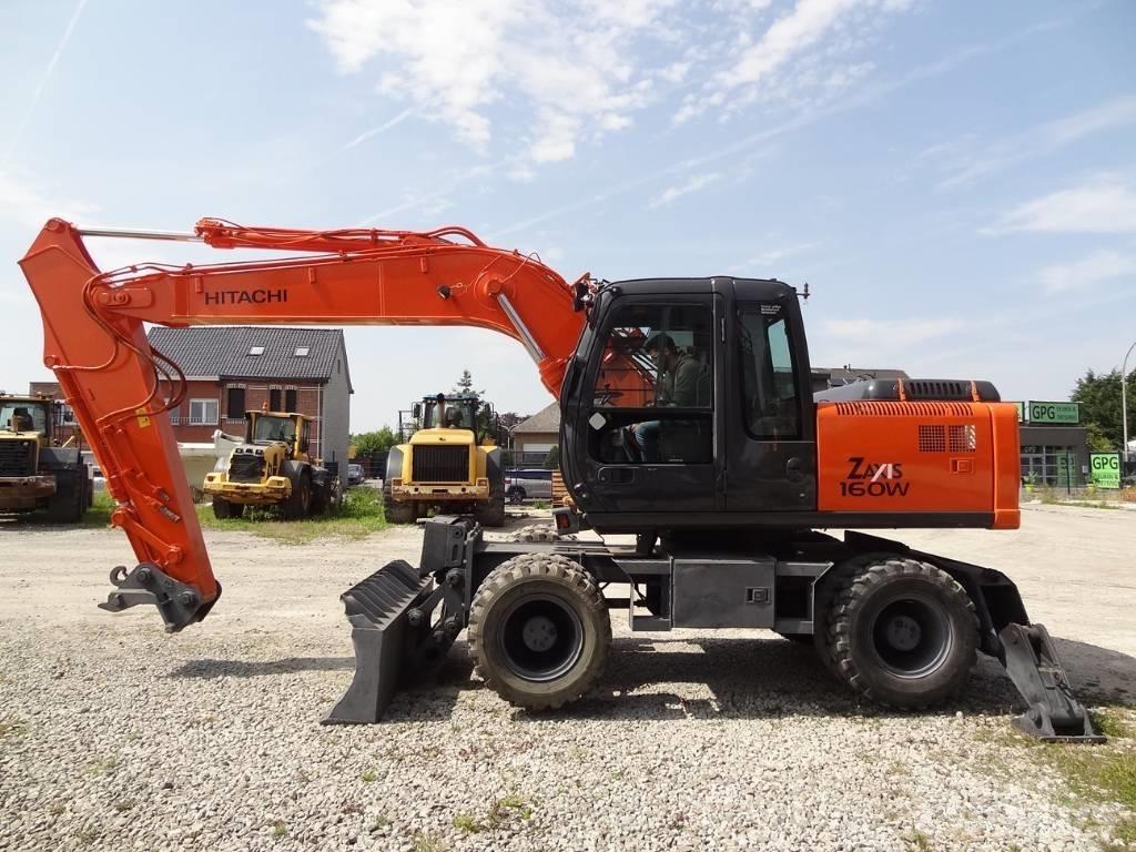 Hitachi ZX 160 W ホイール式油圧ショベル（パワーショベル・ユンボ・バックホー）