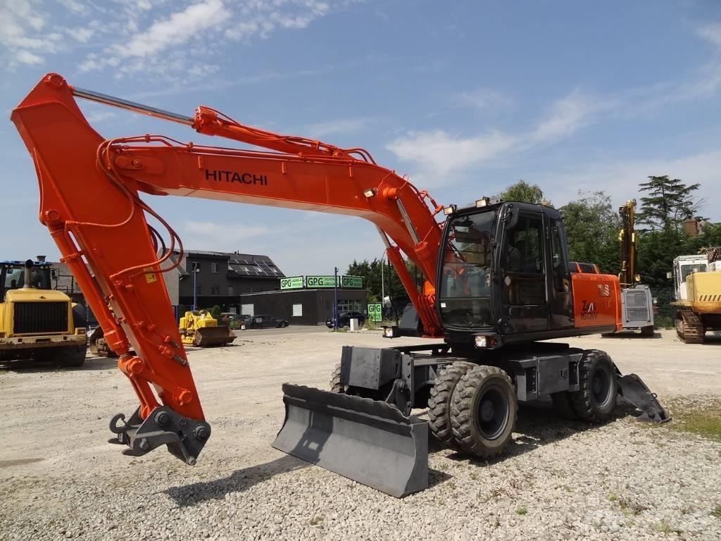 Hitachi ZX 160 W ホイール式油圧ショベル（パワーショベル・ユンボ・バックホー）