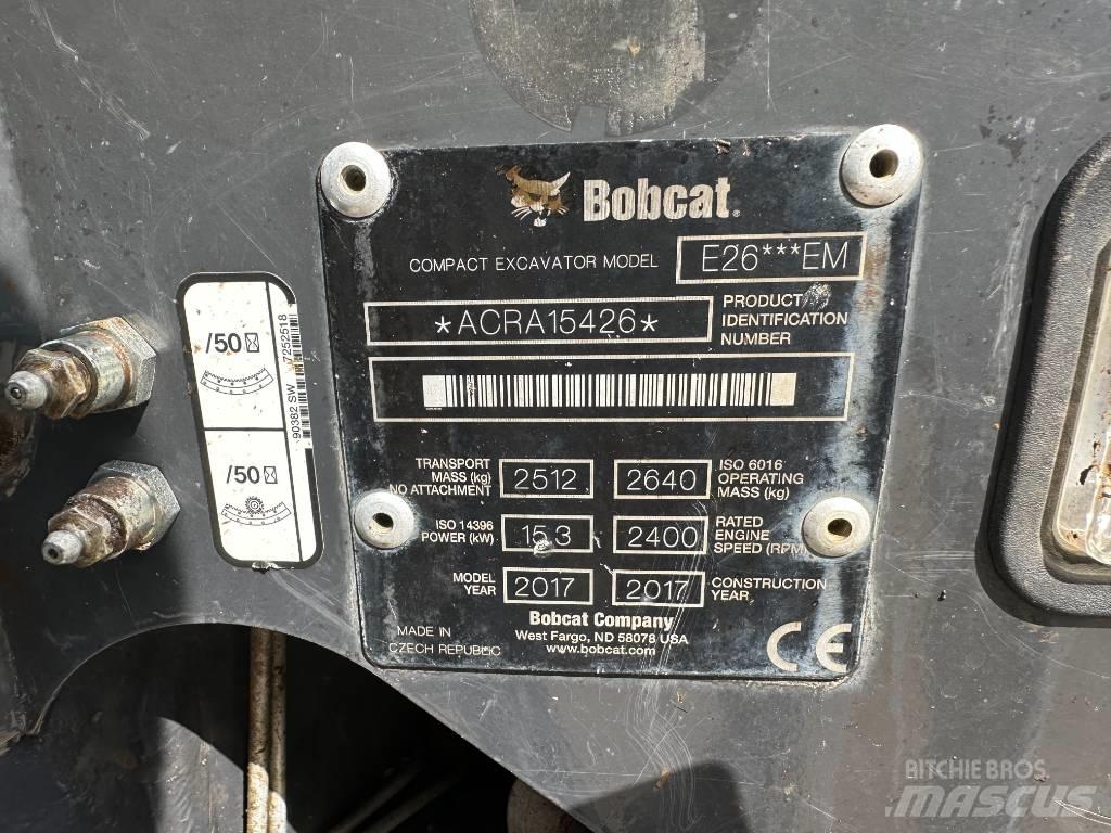 Bobcat E 26 ミニ油圧ショベル 7t以下（ミニユンボ・ミニディガー）
