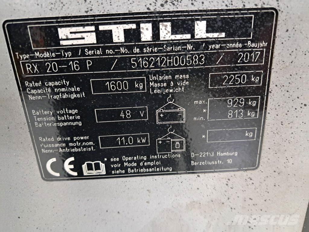 Still RX 20-16 P バッテリーフォークリフト