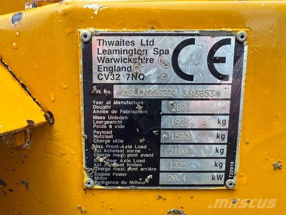 Thwaites 1T HT ST サイト　ダンプ