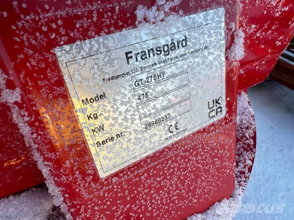 Fransgård GT 275 HY スノーブレードとプラウ
