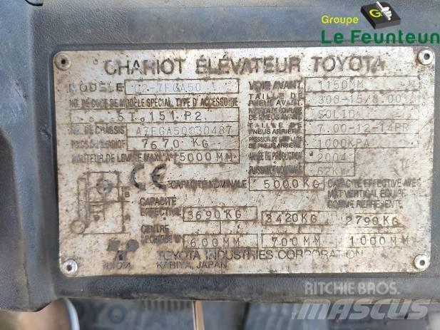 Toyota 02-7 FG A 50 LPGフォークリフト