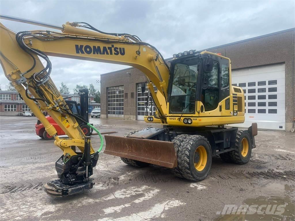 Komatsu PW148-10 ホイール式油圧ショベル（パワーショベル・ユンボ・バックホー）