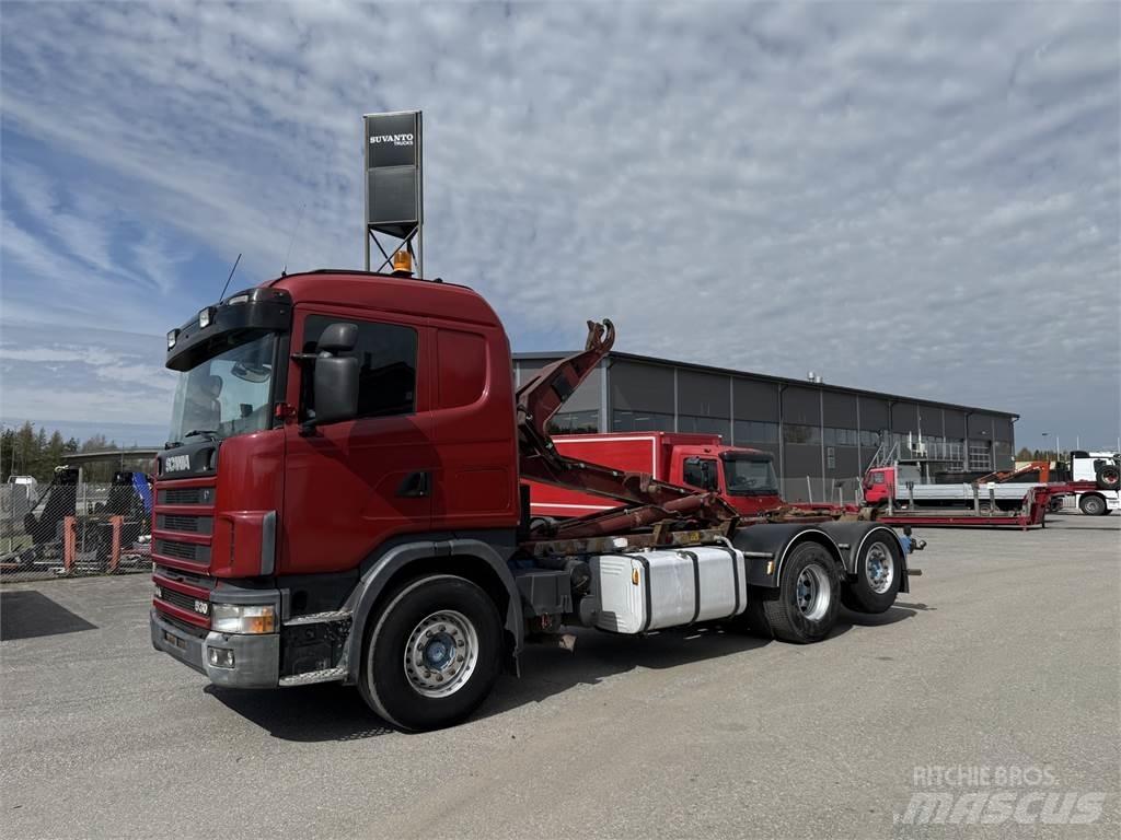 Scania R144 6X2 アームロール
