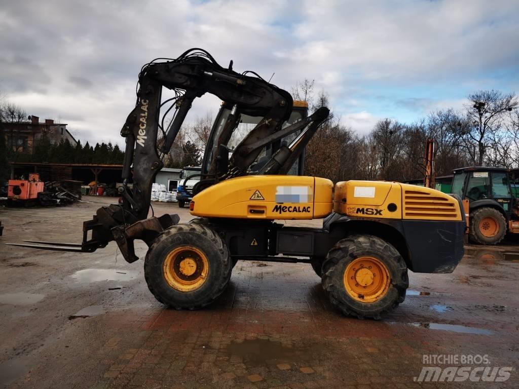 Mecalac 12 M SX ホイール式油圧ショベル（パワーショベル・ユンボ・バックホー）