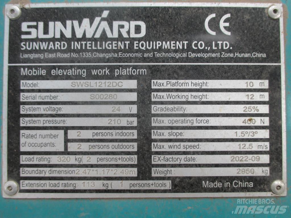 Sunward SWSL 1212 DC シザースリフト