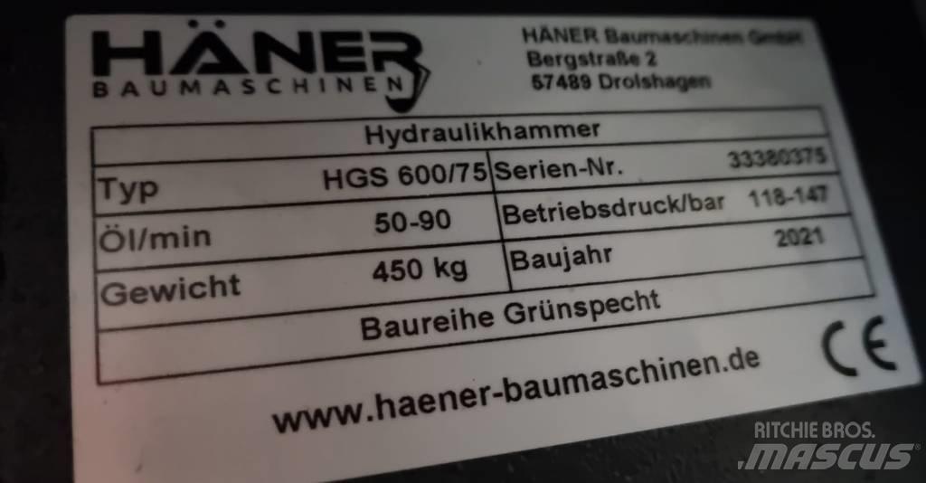 Häner HGS 600/75 ハンマー／ブレーカ