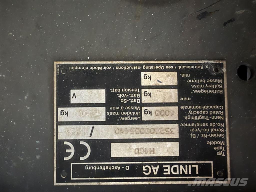 Linde H40D ディーゼル・軽油