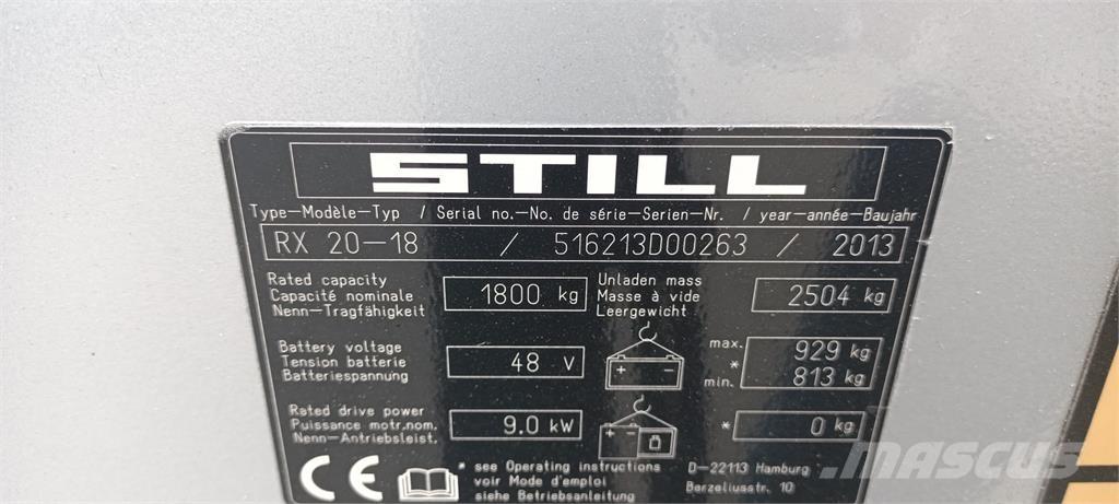 Still RX20-18 バッテリーフォークリフト