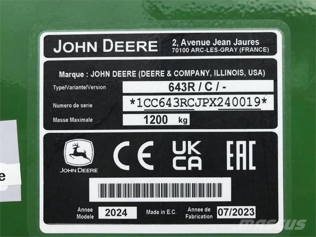John Deere 6R 110 トラクター
