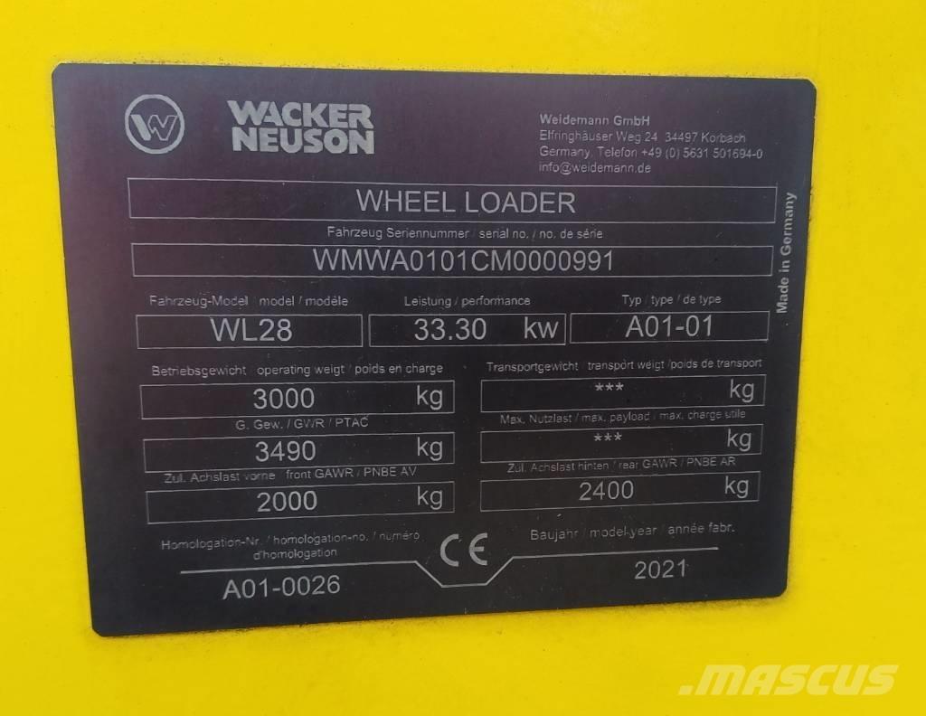 Wacker Neuson WL 28 ホイールローダー・タイヤショベル