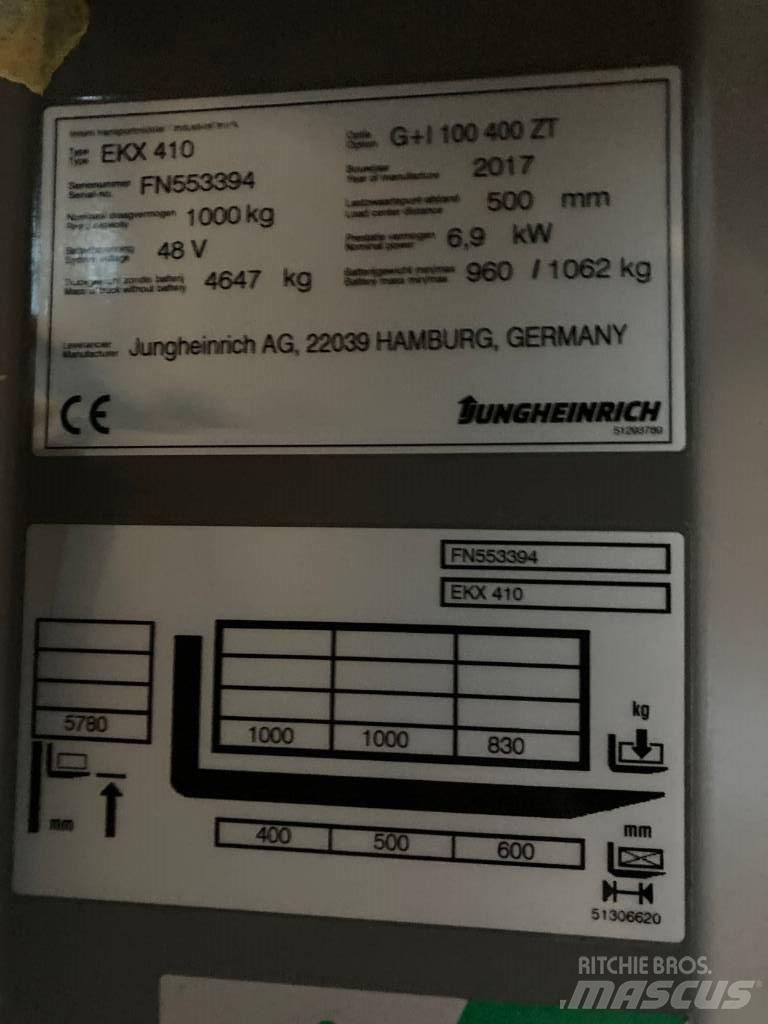 Jungheinrich EKX410 ナローアイル