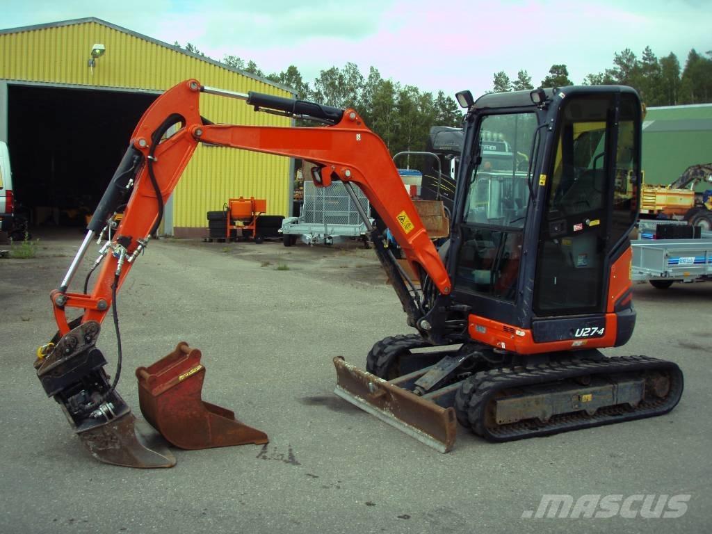 Kubota U 27-4 ミニ油圧ショベル 7t以下（ミニユンボ・ミニディガー）