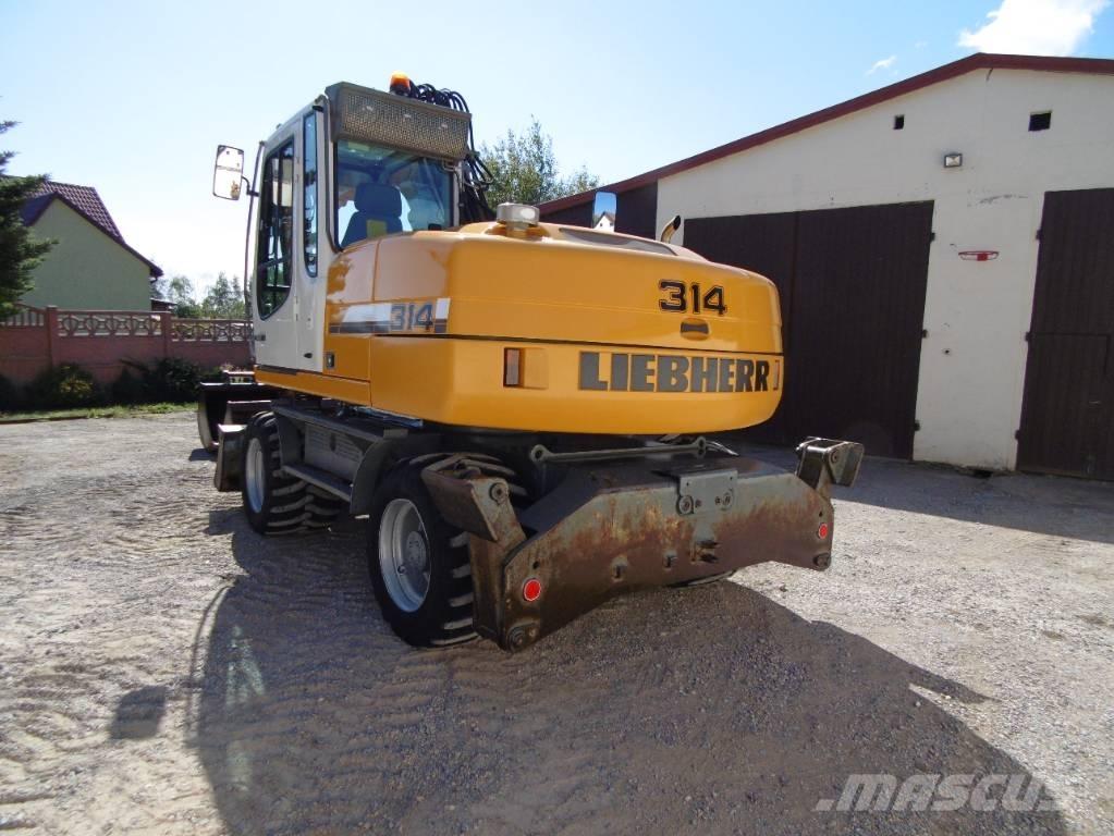 Liebherr A314 ホイール式油圧ショベル（パワーショベル・ユンボ・バックホー）