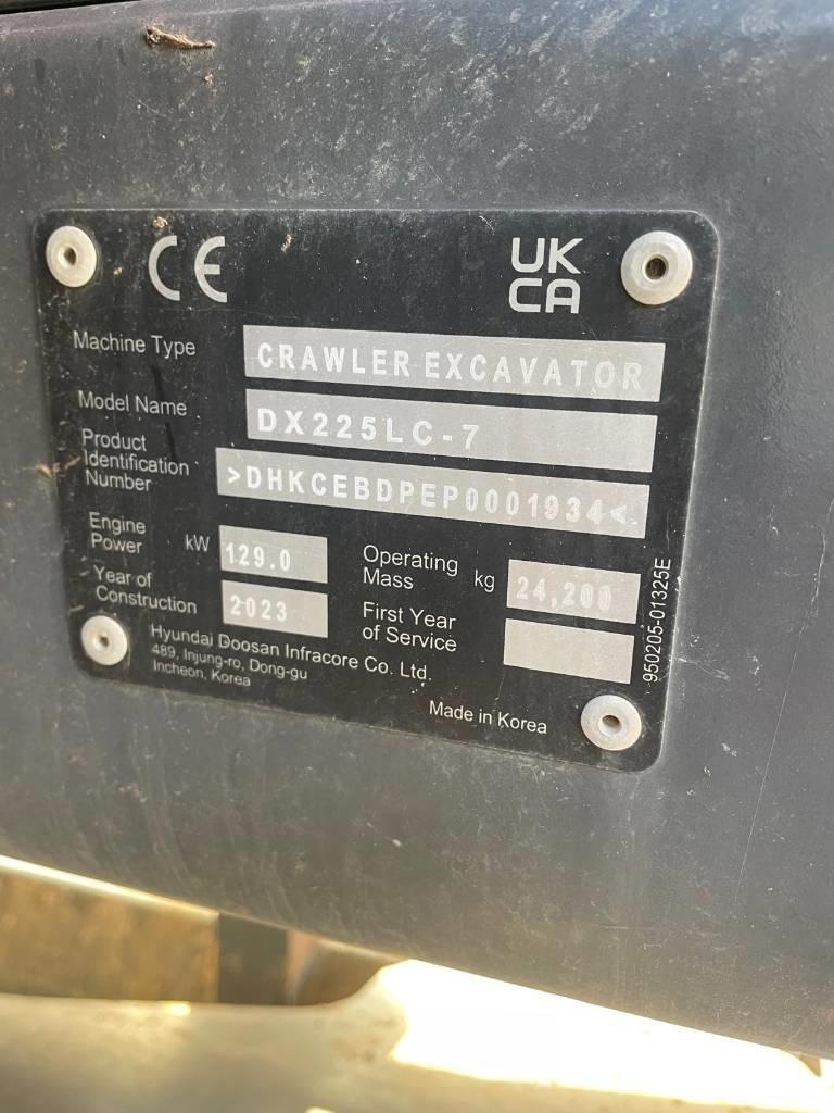 Doosan DX225LC-7 大型油圧ショベル12t以上（パワーショベル・ユンボ）