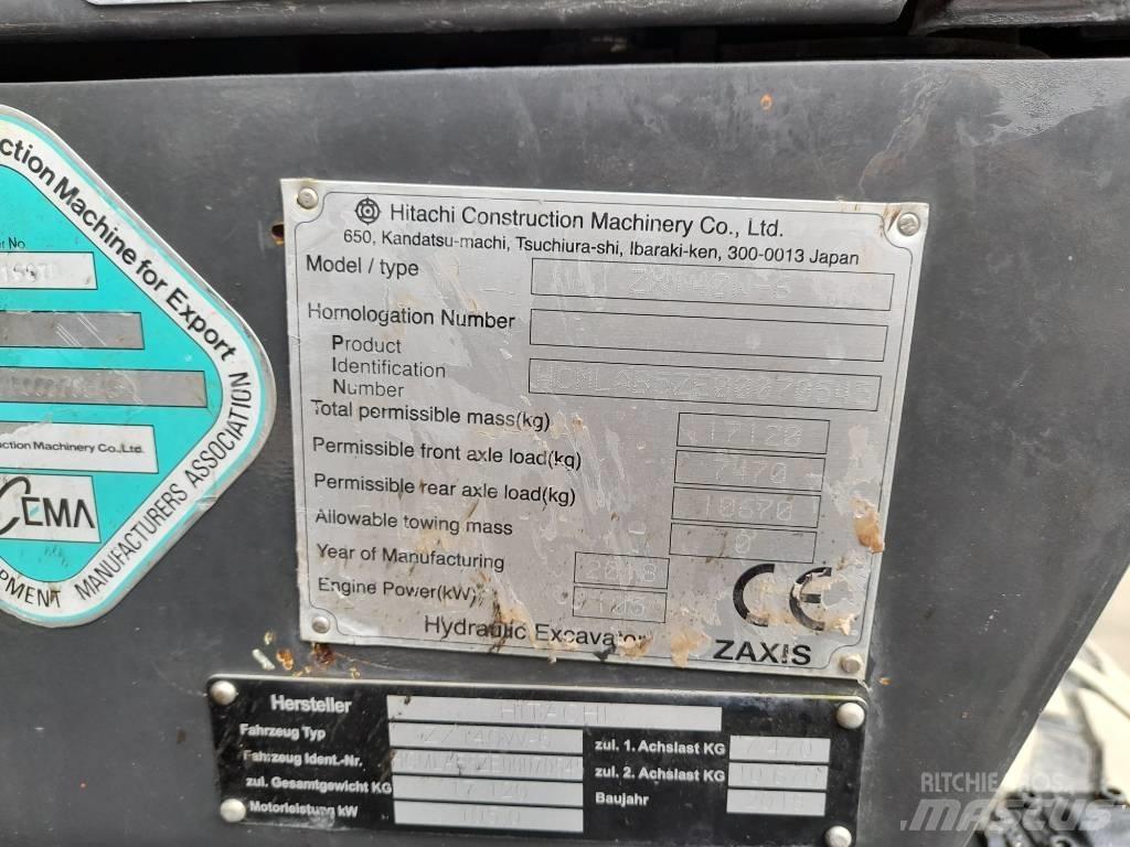 Hitachi ZX 140 W-6 ホイール式油圧ショベル（パワーショベル・ユンボ・バックホー）