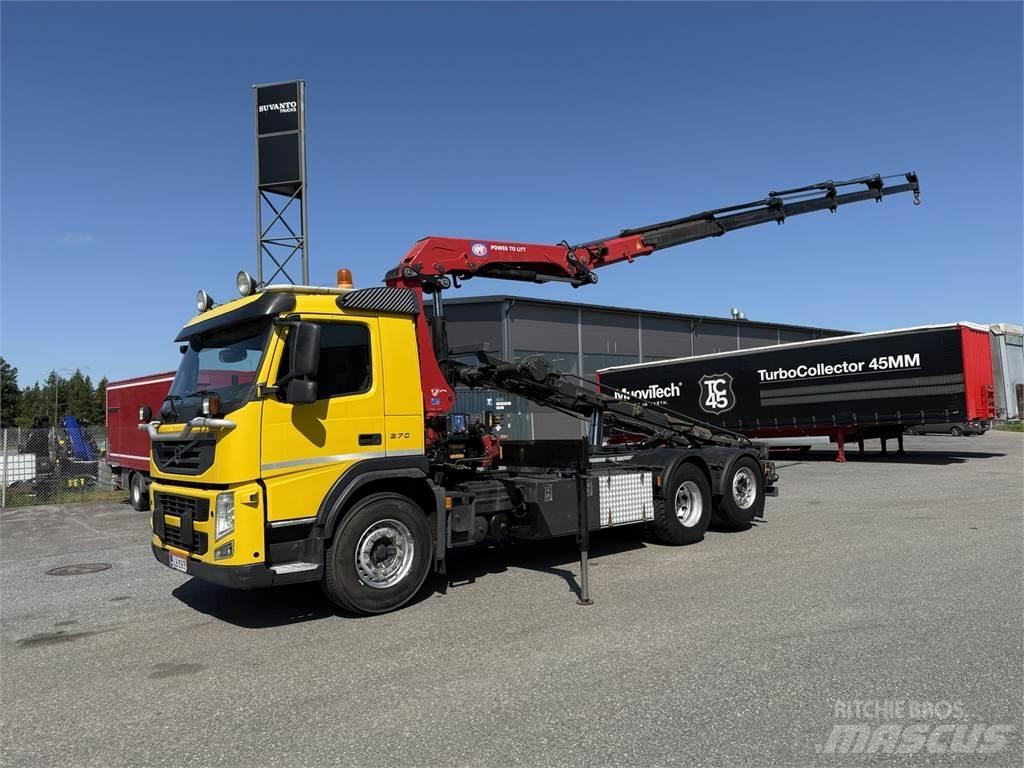 Volvo FM 370 6X2 クレーントラック、ユニック車