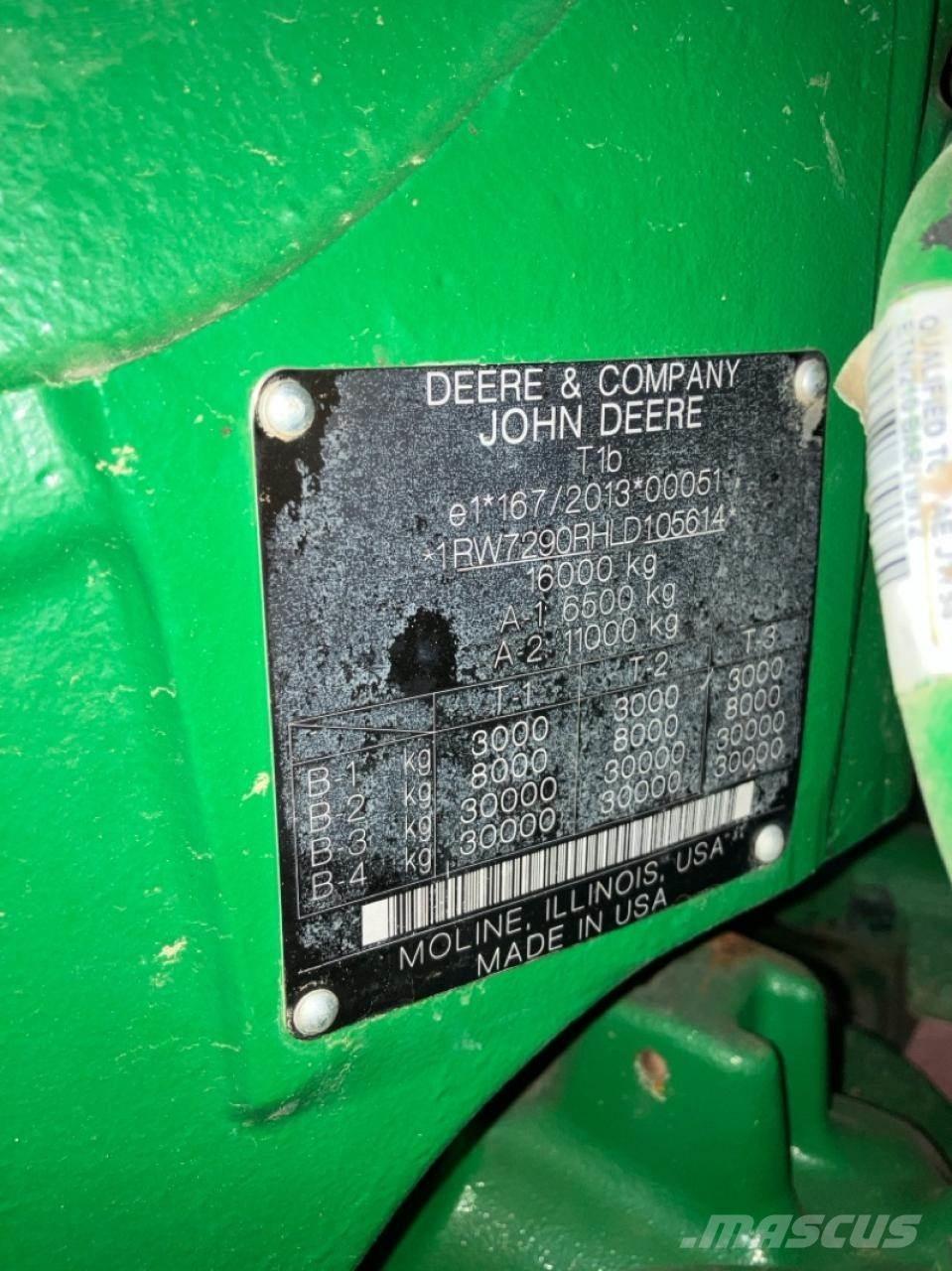 John Deere 7290R トラクター
