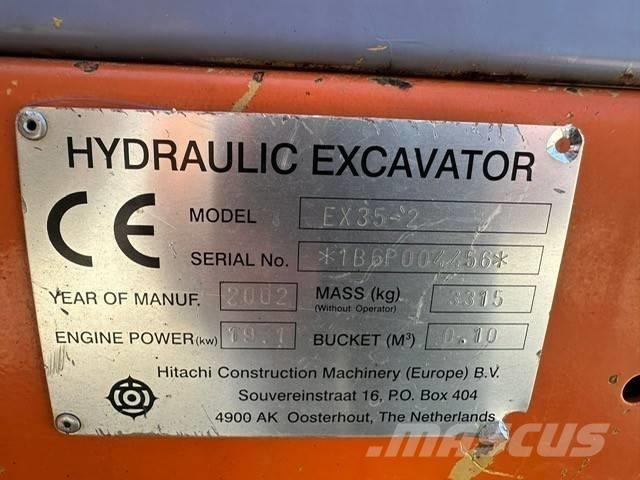 Hitachi EX 35-2 ミニ油圧ショベル 7t以下（ミニユンボ・ミニディガー）