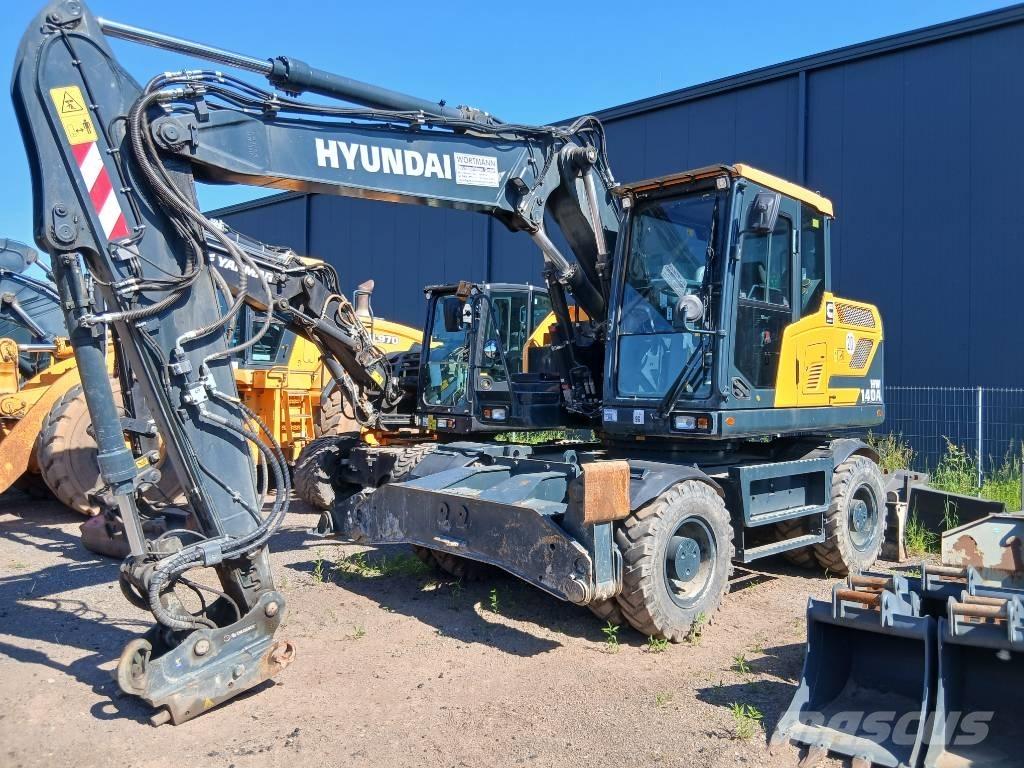 Hyundai HW 145 ホイール式油圧ショベル（パワーショベル・ユンボ・バックホー）