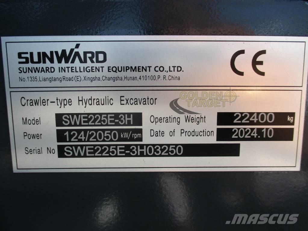Sunward SWE 225E-3H 大型油圧ショベル12t以上（パワーショベル・ユンボ）