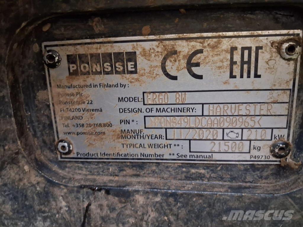 Ponsse Ergo 8W ハーベスター