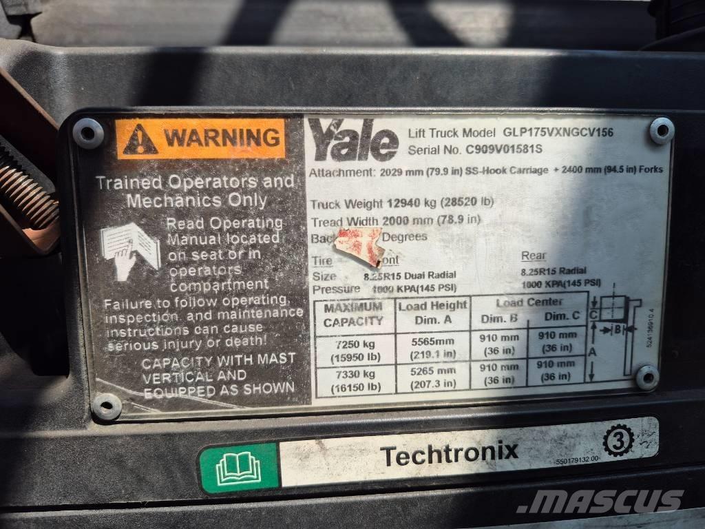 Yale GLP175VXNGCV156 フォークリフト - その他