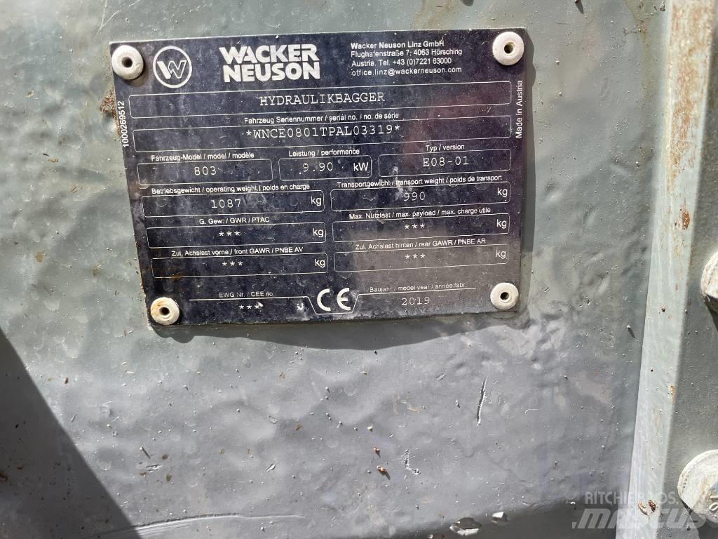 Wacker Neuson 803 ミニ油圧ショベル 7t以下（ミニユンボ・ミニディガー）